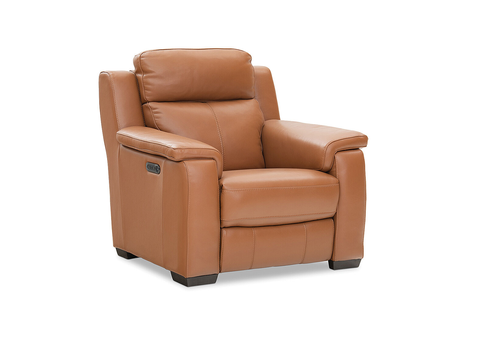 Tan Capello Leather Electric Recliner, Tan Leather Recliner Chair