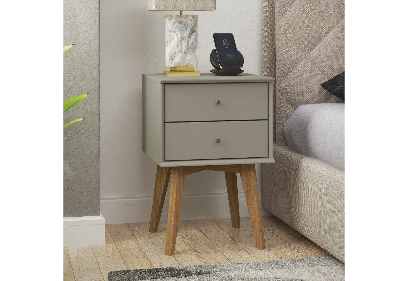 FIELDS - 2 Drawer Bedside Table FIELDS
