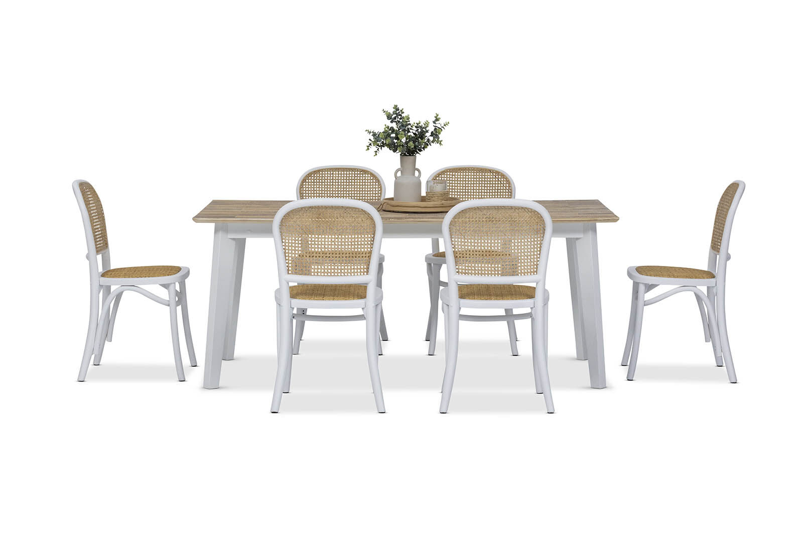 TULUM - 7 Piece Dining Suite with Toulouse Dining Chairs. TULUM
