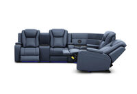 SENTINAL MK2 LEATHER - 4 Piece Corner with LHF Console SENTINAL MK2 LEATHER