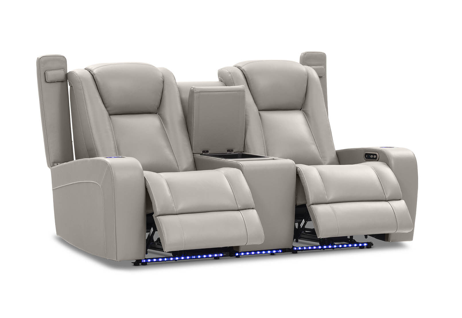 SENTINAL MK2 LEATHER - 2 Seater with 2 Electric Recliners and Console SENTINAL MK2 LEATHER
