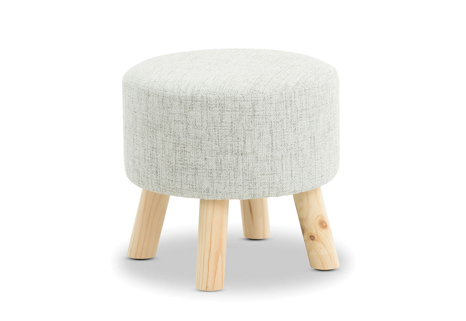 GREY LINEN YOSHI Fabric Stool