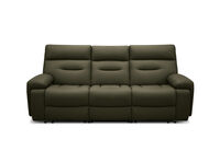 HOLLYWOOD LEATHER - Media 3 Seater with Electric Recliners HOLLYWOOD LEATHER