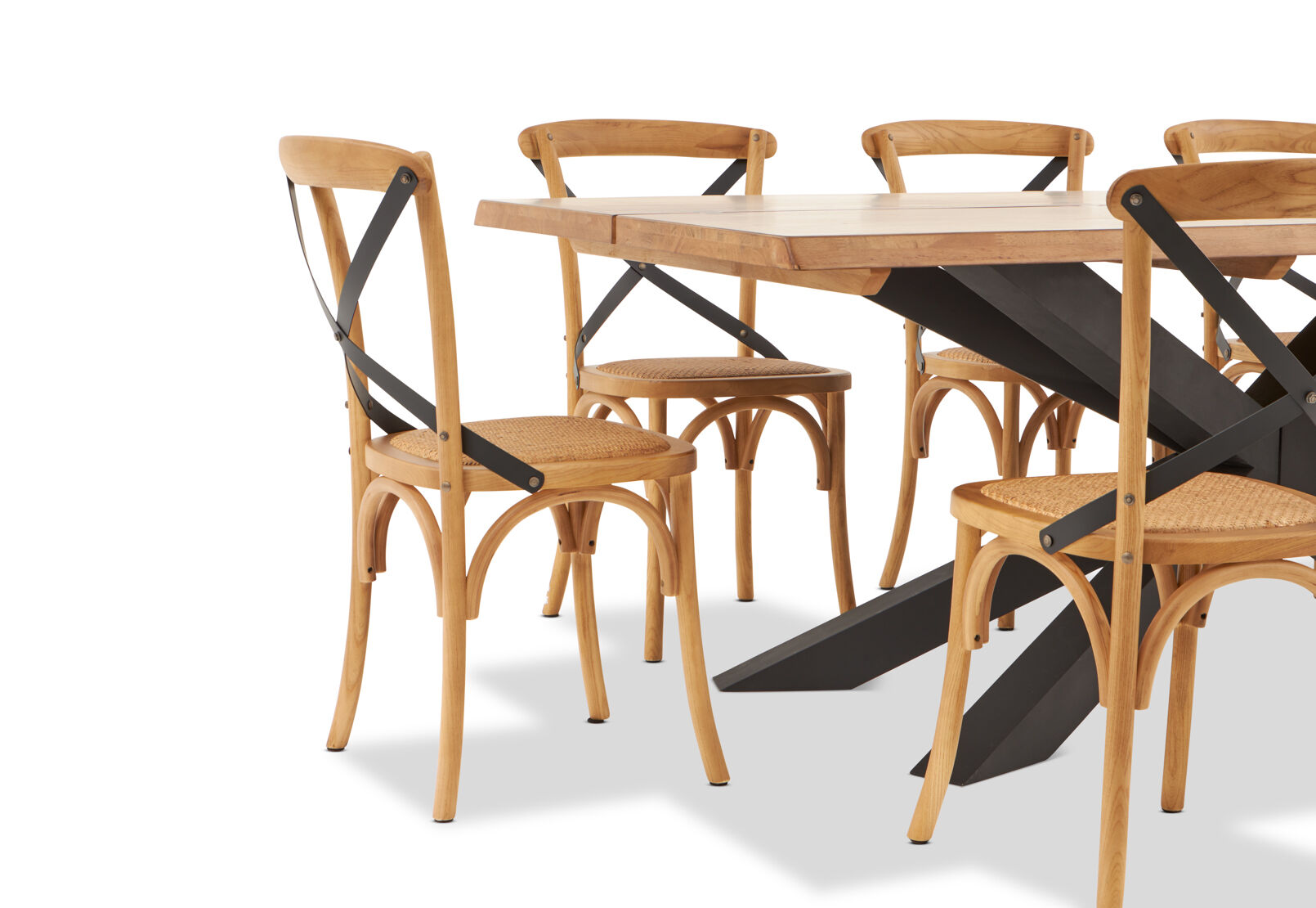 EVENDALE - 9 Piece Dining Suite with Avantee Dining Chairs. EVENDALE