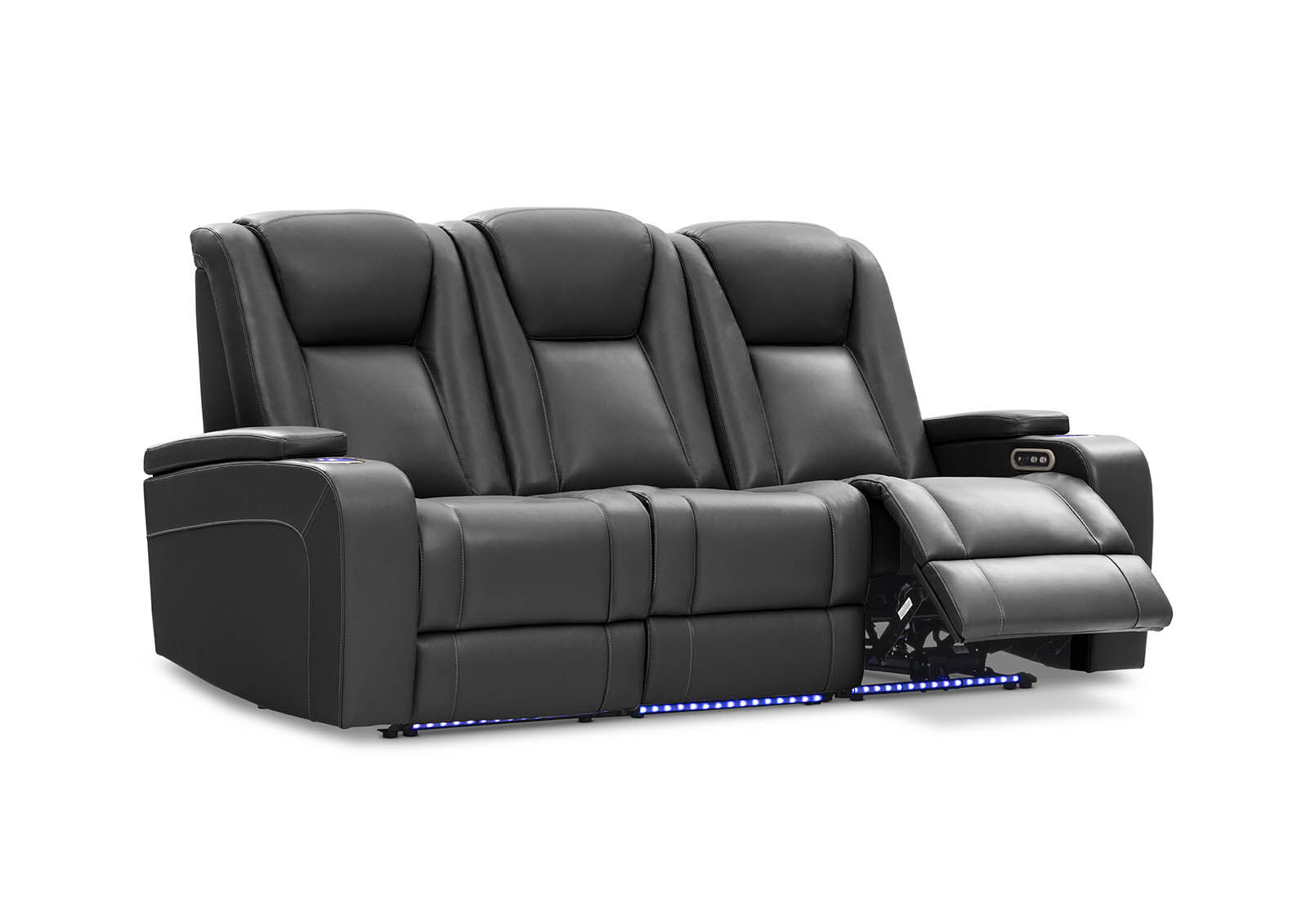 SENTINAL MK2 LEATHER - 3 Seater with 2 Electric Recliners SENTINAL MK2 LEATHER