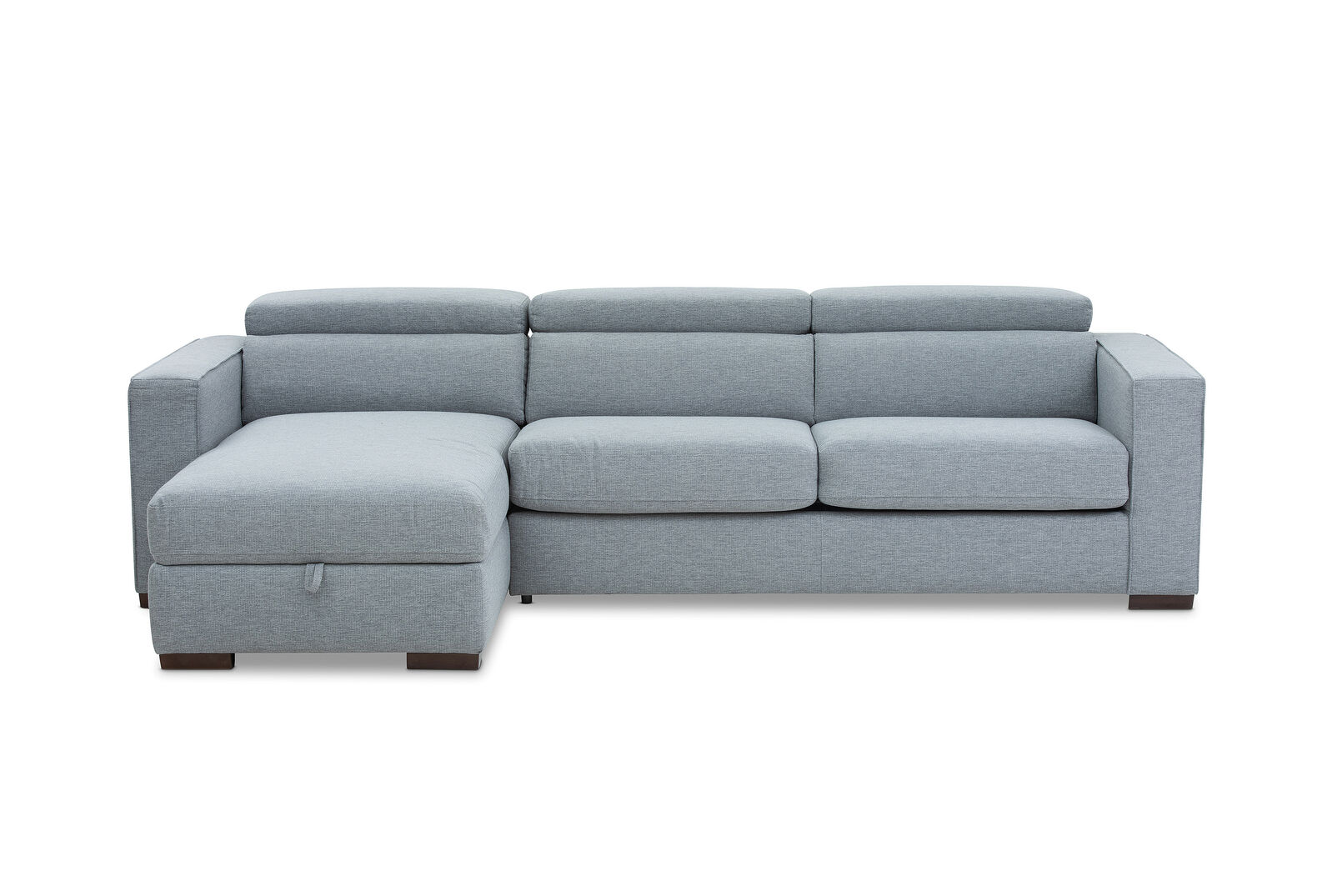 ANGUS - Fabric Left-Hand Facing 3 Seater Chaise with Sofa Bed ANGUS