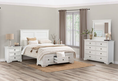 CHANELLE - 4 Piece King Dresser Bedroom Suite