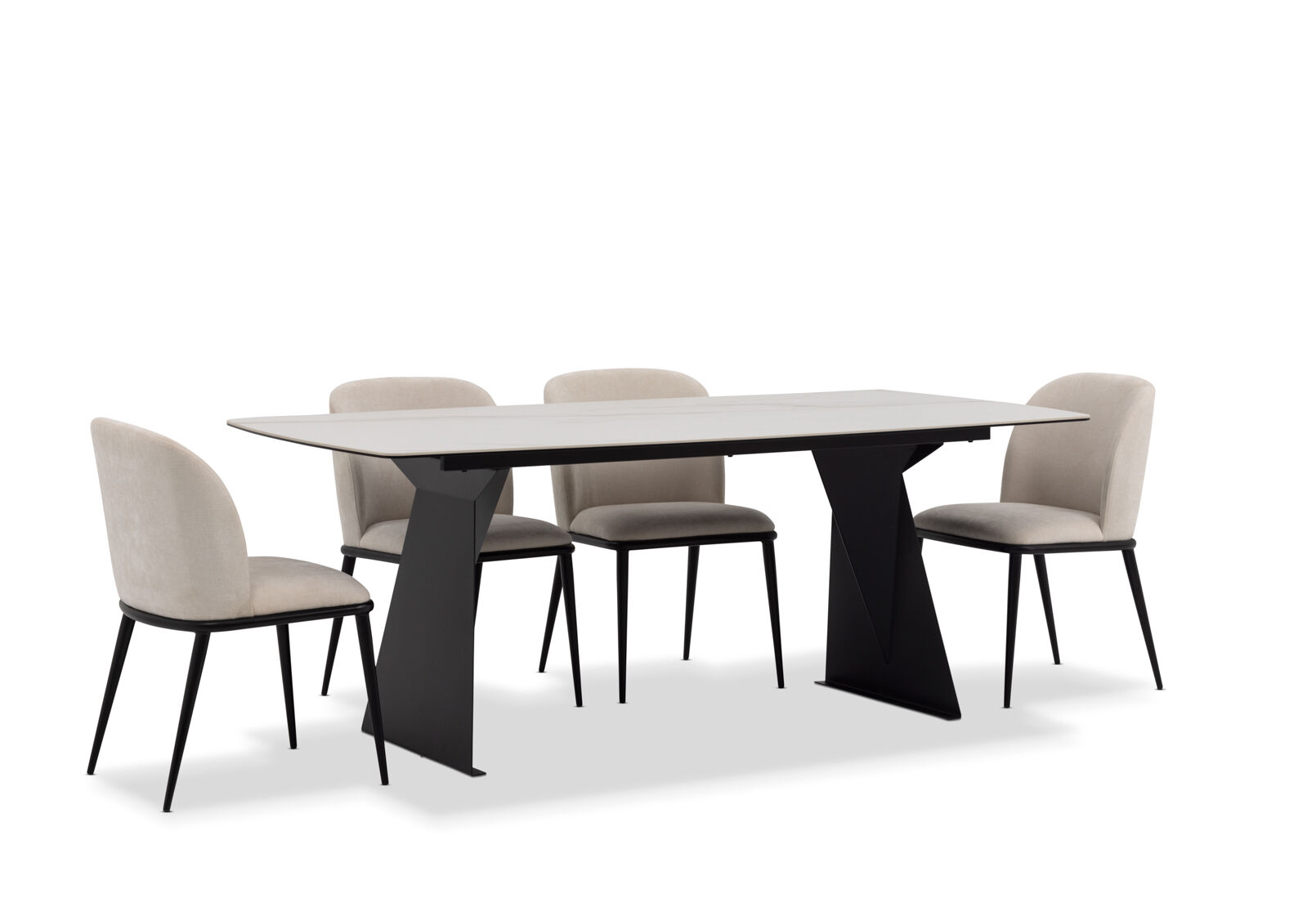 MACKINLEY - 7 Piece Dining Suite with Cedric Dining Chairs MACKINLEY