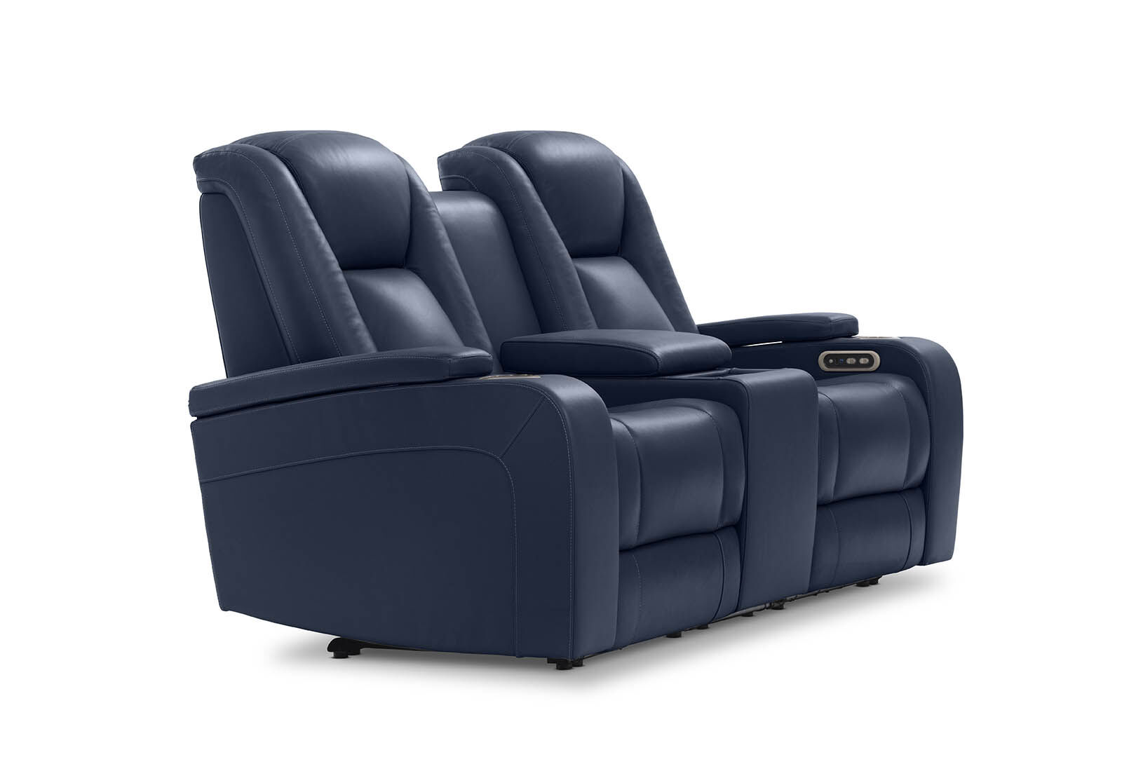SENTINAL MK2 LEATHER - 2 Seater with 2 Electric Recliners and Console SENTINAL MK2 LEATHER