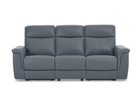 SERGIO LEATHER - 3 Seater with 2 Inbuilt Electric Recliners SERGIO LEATHER
