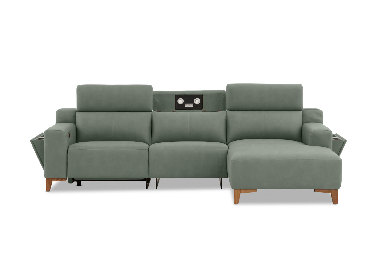 GAGE FABRIC - 3 Seater Sofa with Electric Recliner & RHF Chaise GAGE FABRIC