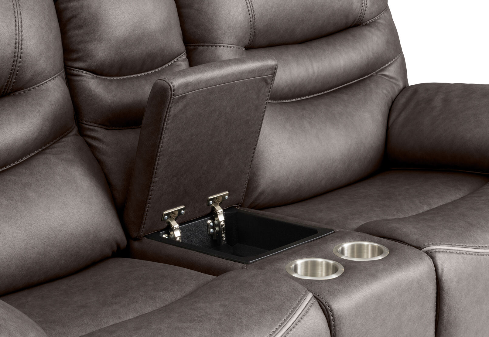 FEDERER FABRIC - 2 Seater with inbuilt Recliners and Console FEDERER FABRIC