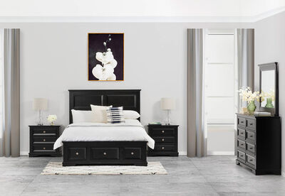 CHANELLE - 4 Piece King Dresser Bedroom Suite