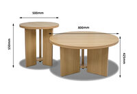 OLIVIER - Set of 2 Coffee Tables OLIVIER