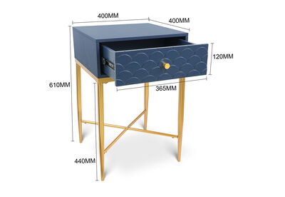 PRATT - 1 Drawer Bedside