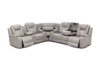 SENTINAL MK2 LEATHER - 5 Piece Corner with LHF Console SENTINAL MK2 LEATHER