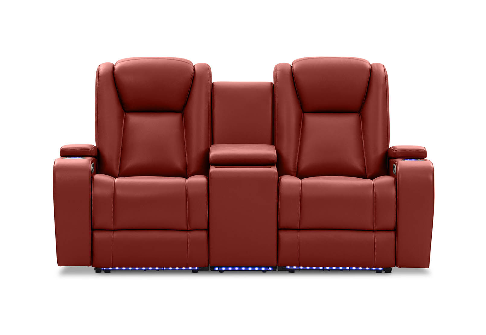 SENTINAL MK2 LEATHER - 2 Seater with 2 Electric Recliners and Console SENTINAL MK2 LEATHER