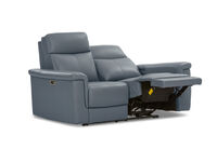 SERGIO LEATHER - 2 Seater with Electric Recliners SERGIO LEATHER