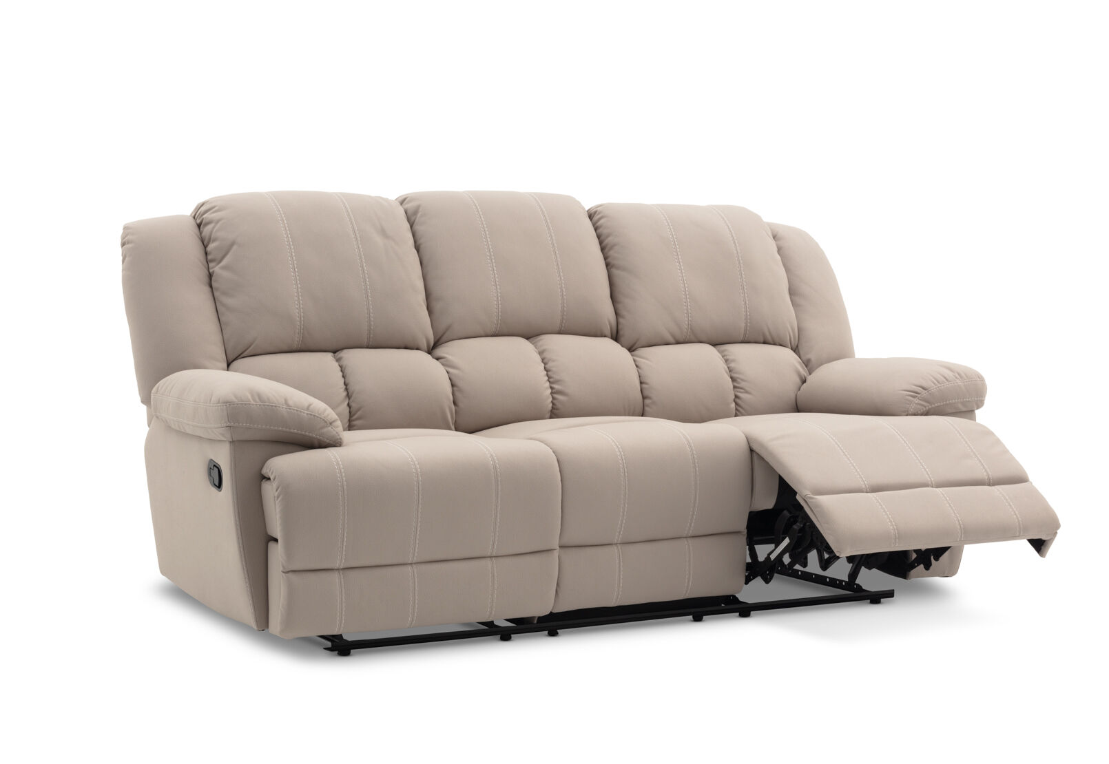 ADRIANO FABRIC - 3 Seater Sofa with 2 Inbuilt Recliners ADRIANO FABRIC