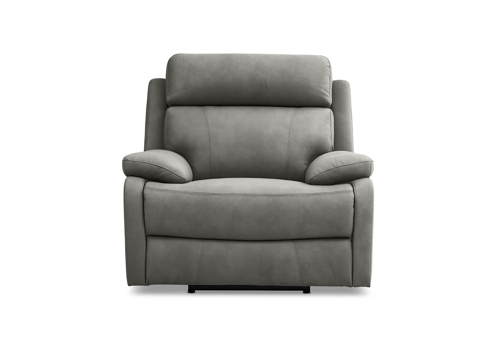 GREY LYNCOLN Fabric Electric Recliner