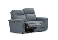 SERGIO LEATHER - 2 Seater with Electric Recliners SERGIO LEATHER