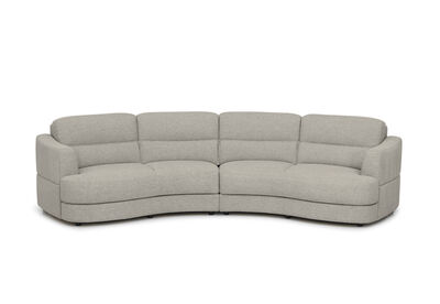 ELISEO FABRIC - 4 Seater Curved Sofa