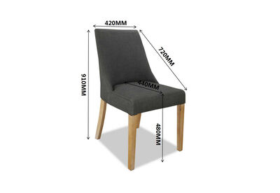 DALONEGA - Set of 2 Dining Chairs