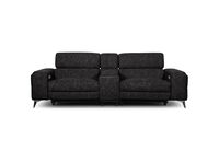 SINATRA FABRIC - Media 3 Seater with 2 Inbuilt Electric Recliners SINATRA FABRIC