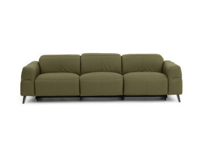 SERAFINI LEATHER - 3.5 Seater with 2 Inbuilt Electric Recliners