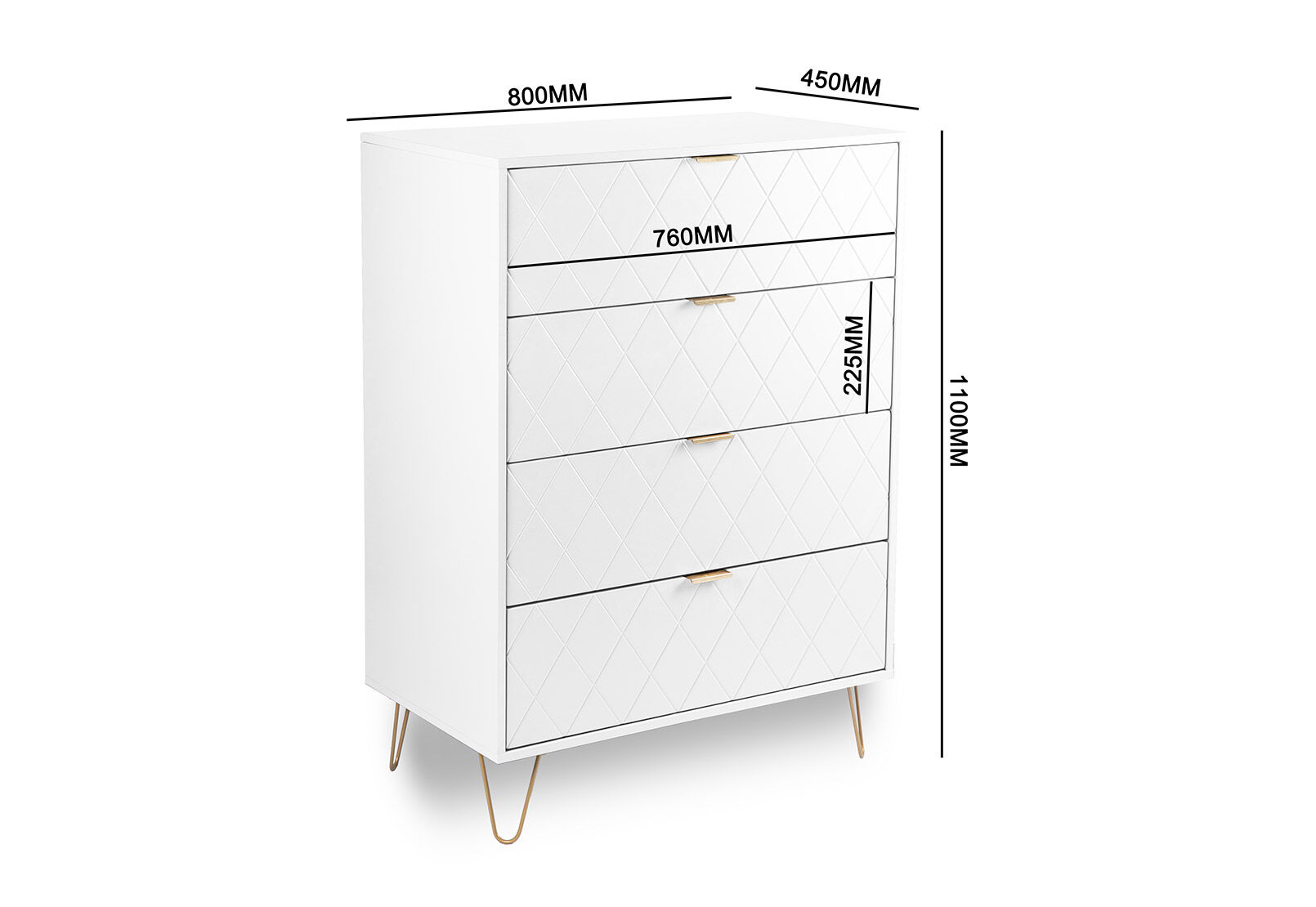 Amart white hot sale chest of drawers
