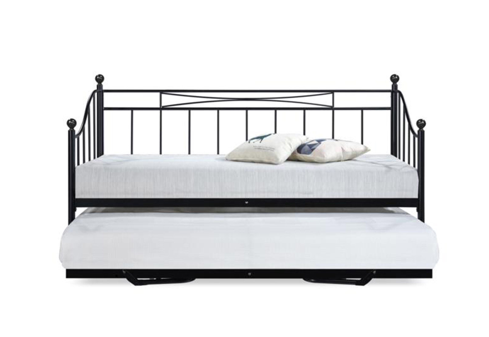 Black San Antonio Black Day Bed With Trundle Amart Furniture