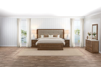 MATTEO - 4 Piece King Bed Dresser Suite