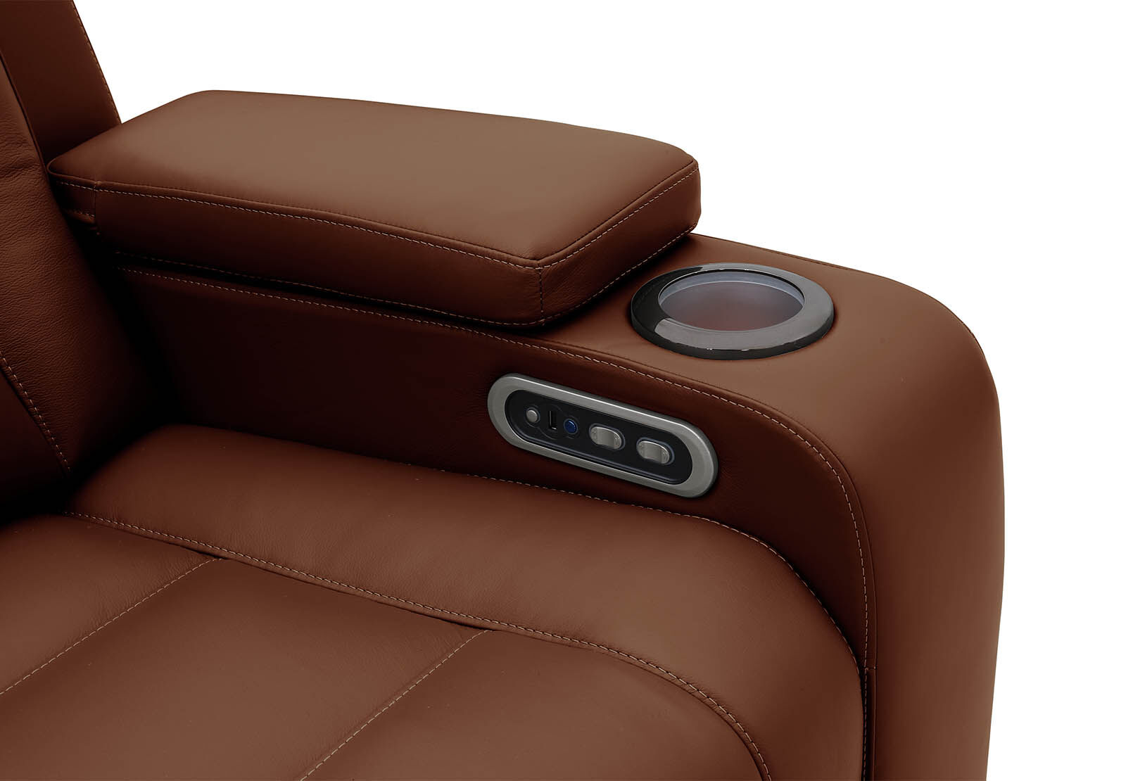 SENTINAL MK2 LEATHER - 5 Piece Corner with LHF Console SENTINAL MK2 LEATHER