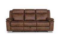 TULSA FABRIC - 3 Seater Manual Recliners with Drop Down Table TULSA FABRIC