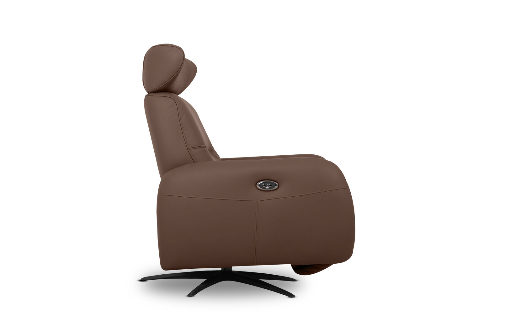 ALDRICH LEATHER - Swivel Electric Recliner ALDRICH LEATHER
