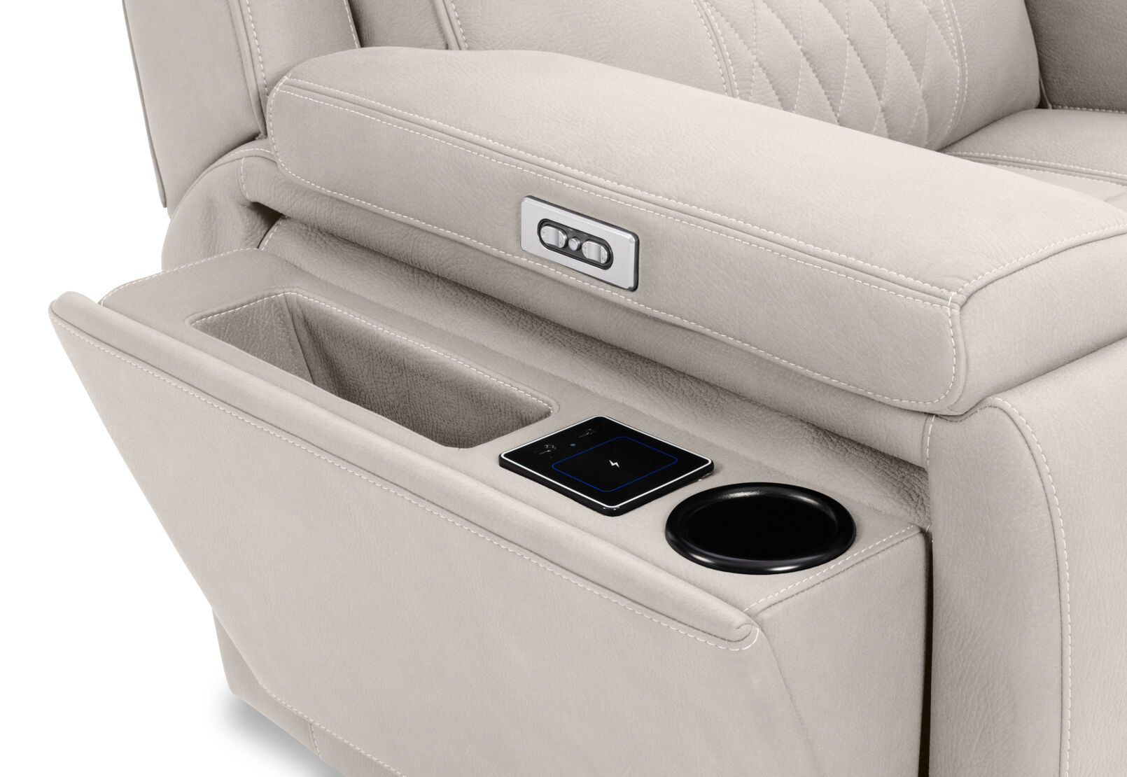 AGASSI FABRIC - Dual Electric Recliner AGASSI FABRIC