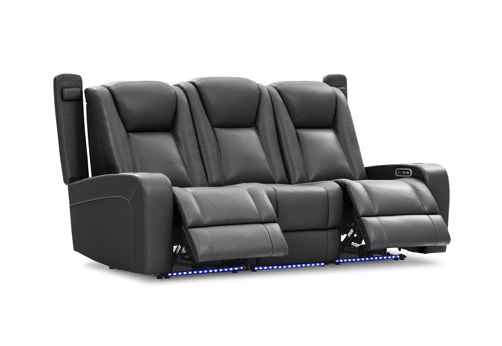 SENTINAL MK2 LEATHER - 3 Seater with 2 Electric Recliners SENTINAL MK2 LEATHER