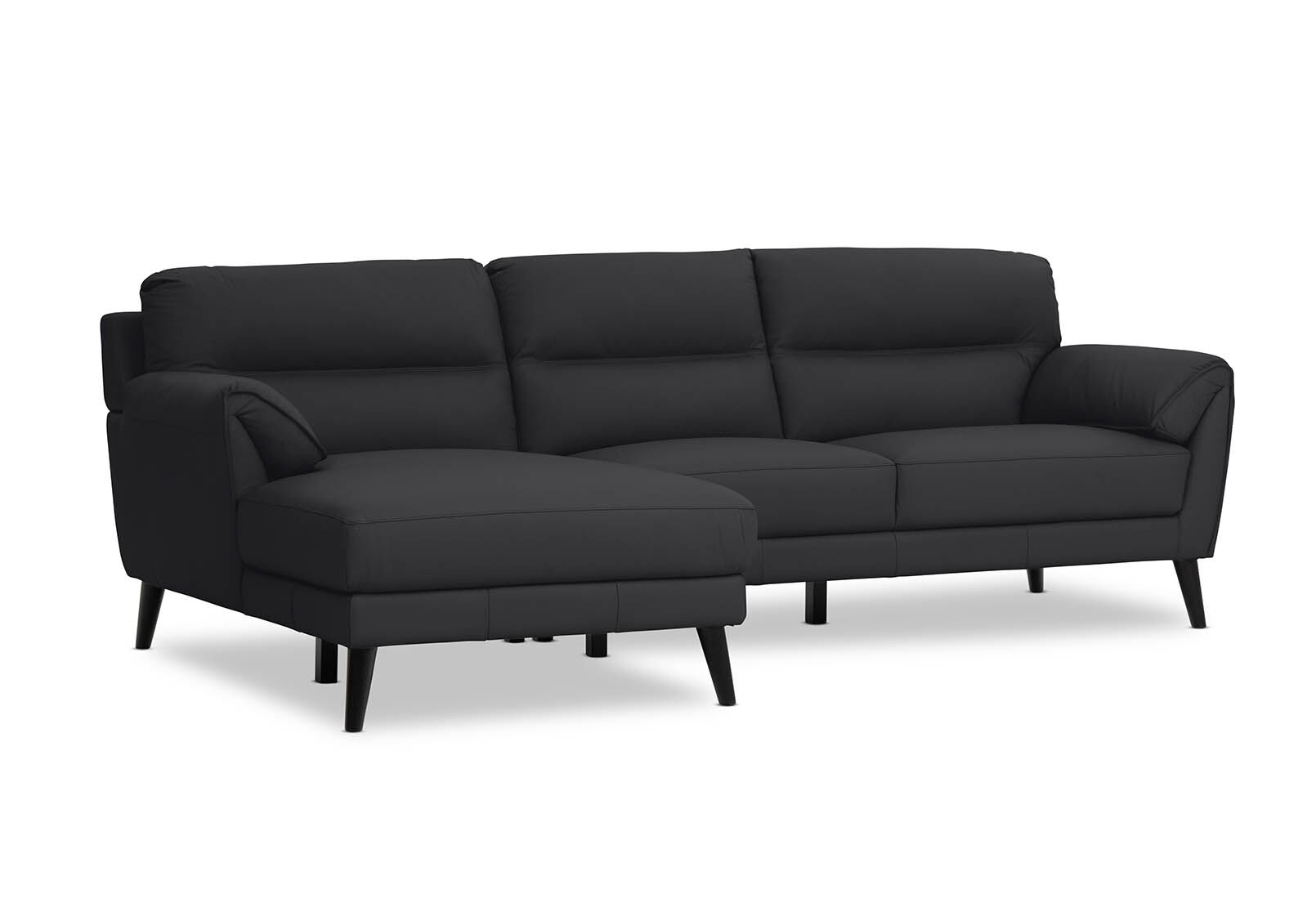 LYDIA LEATHER - 3 Seater LHF Chaise LYDIA LEATHER