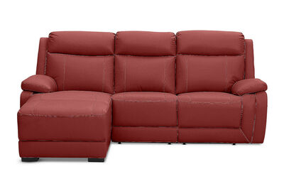 SAN MARCO - Leather 3 Seater Left-Hand Facing Chaise