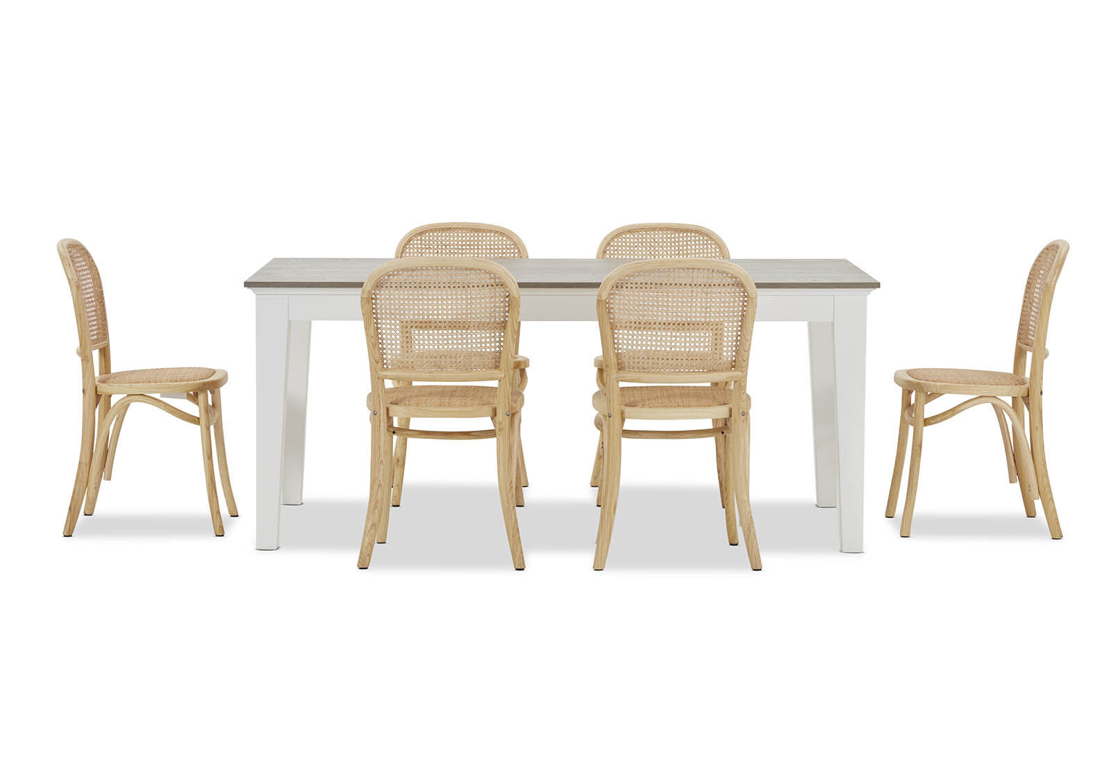 MARSEILLE - 7 Piece Dining Suite with Toulouse Dining Chairs MARSEILLE