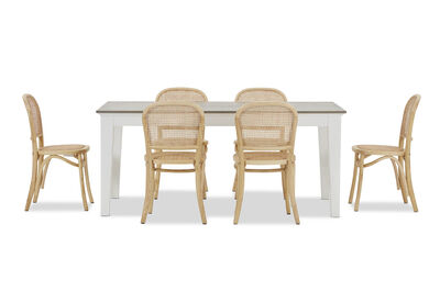 MARSEILLE - 7 Piece Dining Suite with Toulouse Dining Chairs