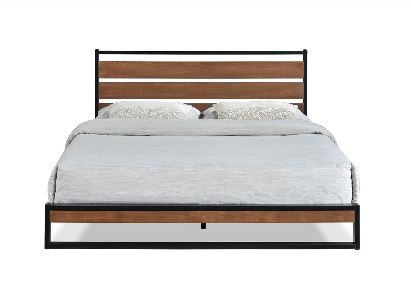 BLACK/TIMBER MARCEL King Bed Amart Furniture