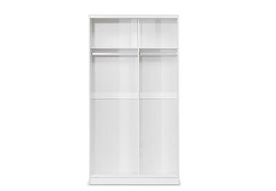 SPACEMASTER BABYLON - Medium Robe with 1 x Mirrored Door and 1 X Panel Door