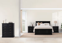 CHRYSTELLE - 4 Piece Queen Bed Tall Chest Suite CHRYSTELLE
