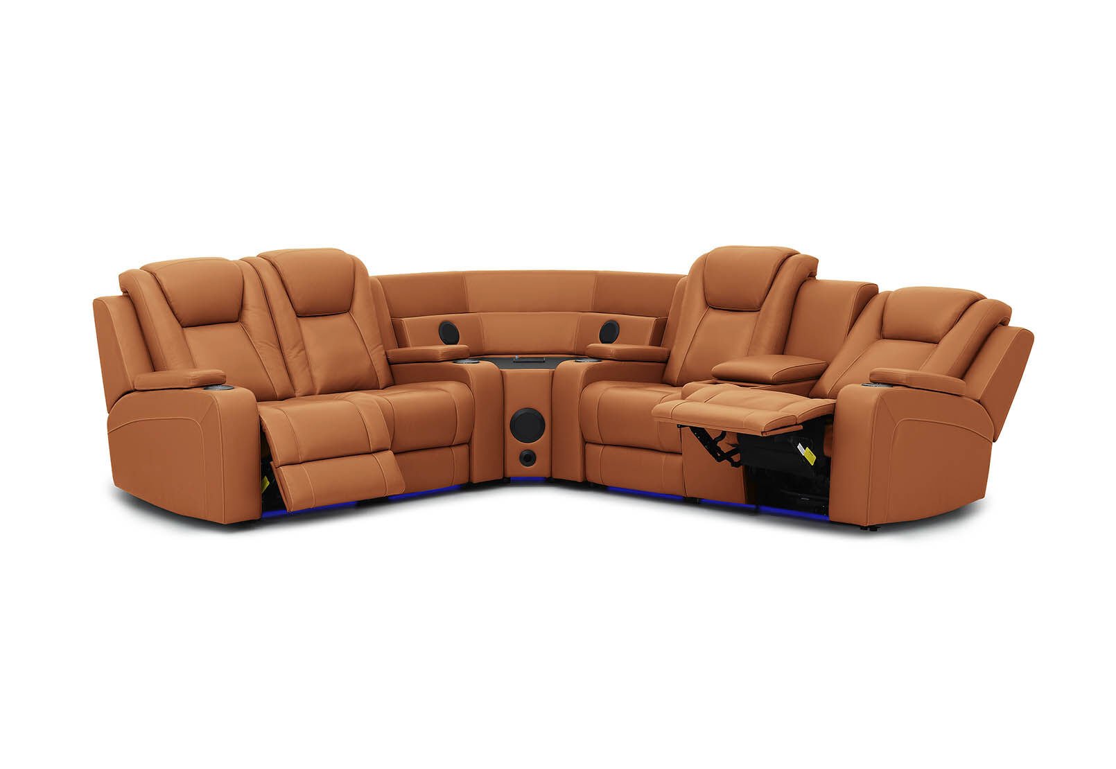 SENTINAL MK2 LEATHER - 4 Piece Corner with RHF Console SENTINAL MK2 LEATHER