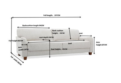 WARREN - 3 Seat Sofa