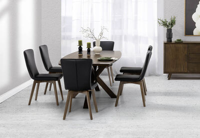 AUGUSTUS - 7 Piece Suite with Allcot Dining Chairs