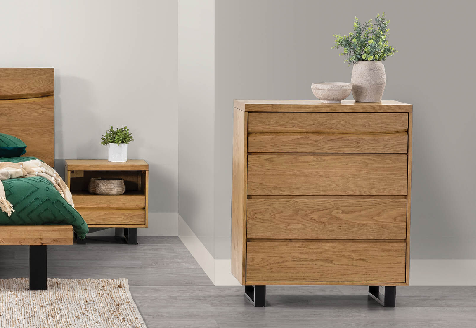 HAROLIN - 4 Drawer Tall Chest HAROLIN