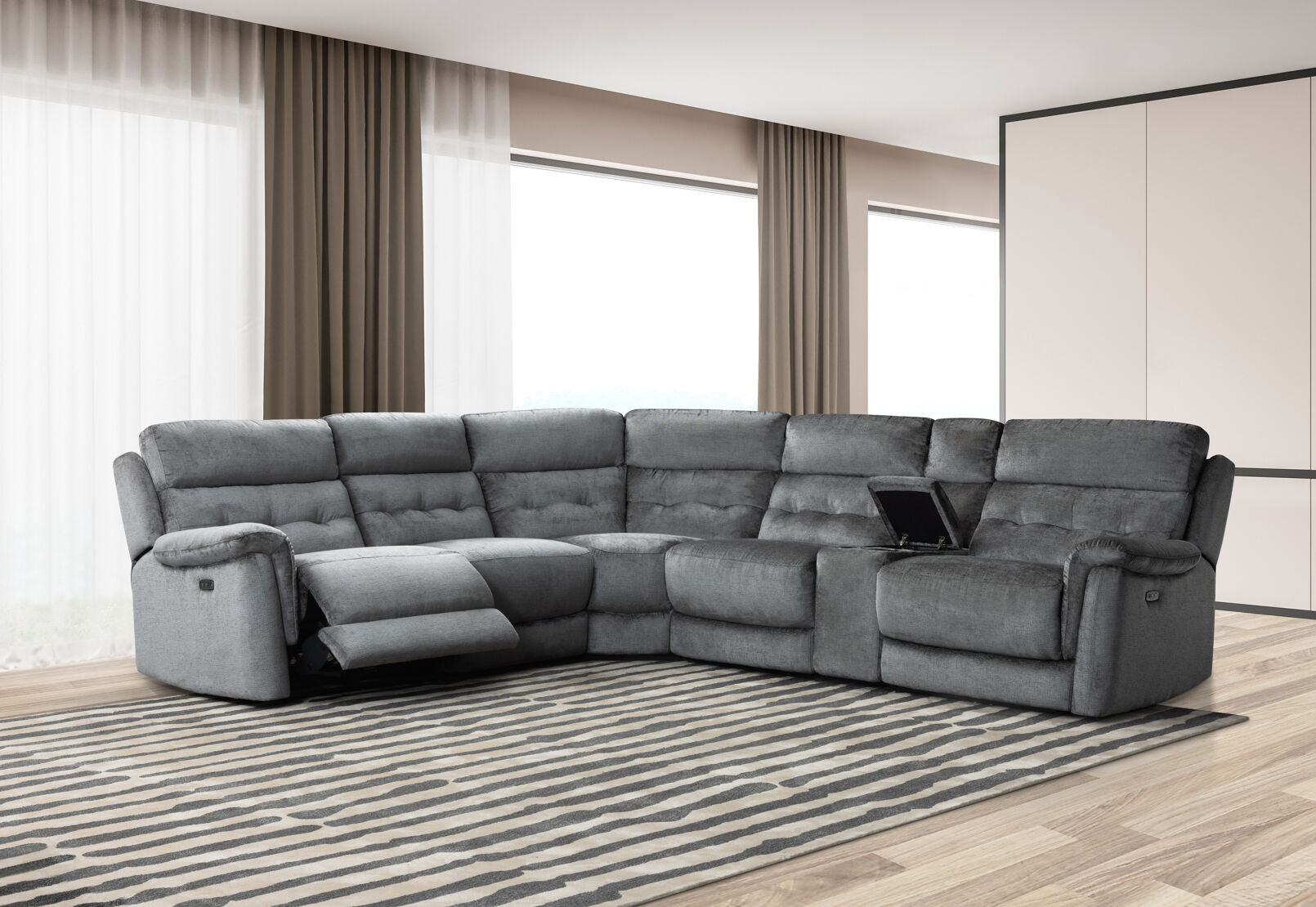 OBERTO FABRIC - Corner Lounge OBERTO FABRIC