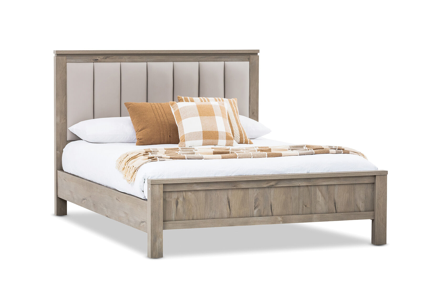 WHITE WASH BRYNBURG Queen Bed